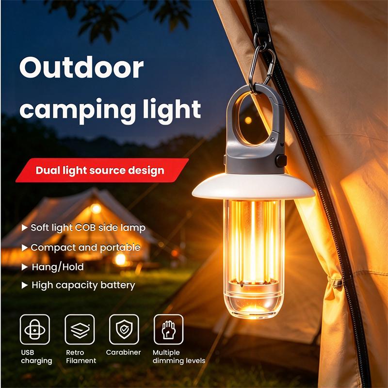 Outdoor Lighting Waterproof - 5가지 모드를 지원하는 고휘도 LED 충전식