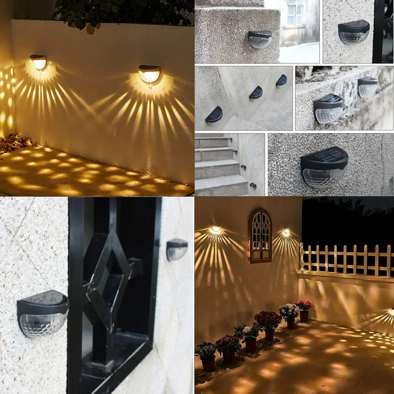 LED 태양광 야외 벽등 에너지 정원등 방수 태양광 울 - Outdoor Lighting Effects 리뷰 및 가격