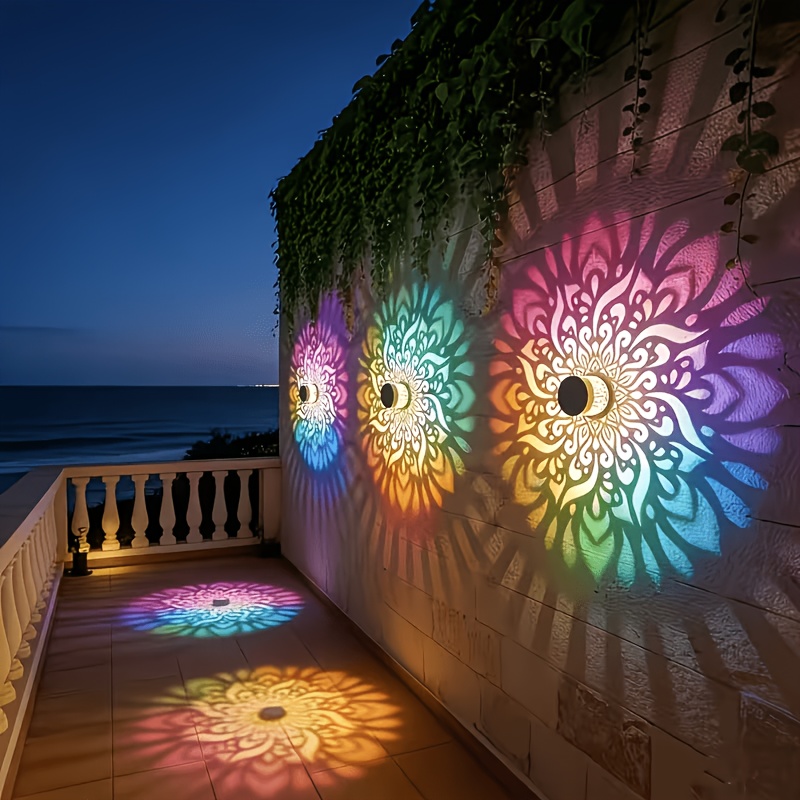 1/2/4팩 태양광 울타리 조명, 만다라 패턴 디자인, - Outdoor Lighting Waterproof 리뷰 및 가격