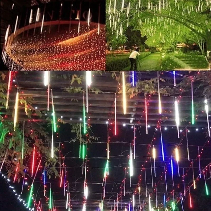 30cm /50cm 방수 유성우 비 8 튜브 LED 문 - Outdoor Lighting Uk 리뷰 및 가격