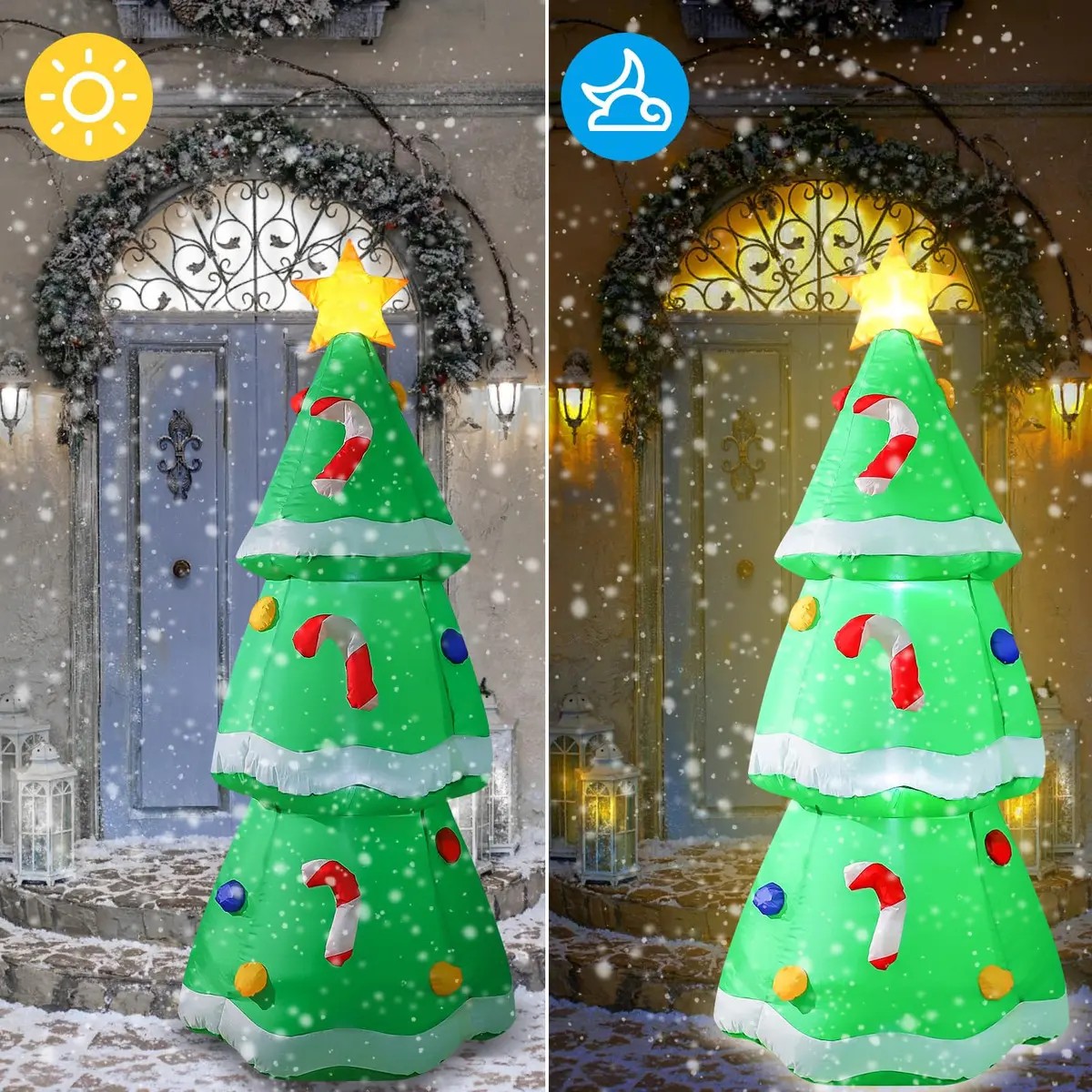 5피트/1.5미터 크기의 크리스마스 장식용 에어바운스  - Outdoor Lighting Effects 리뷰 및 가격